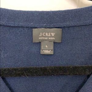 Men’s large navy j crew sweater vest